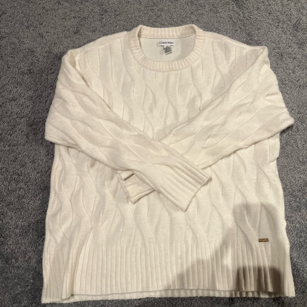 Calvin Klein cable knit sweater
